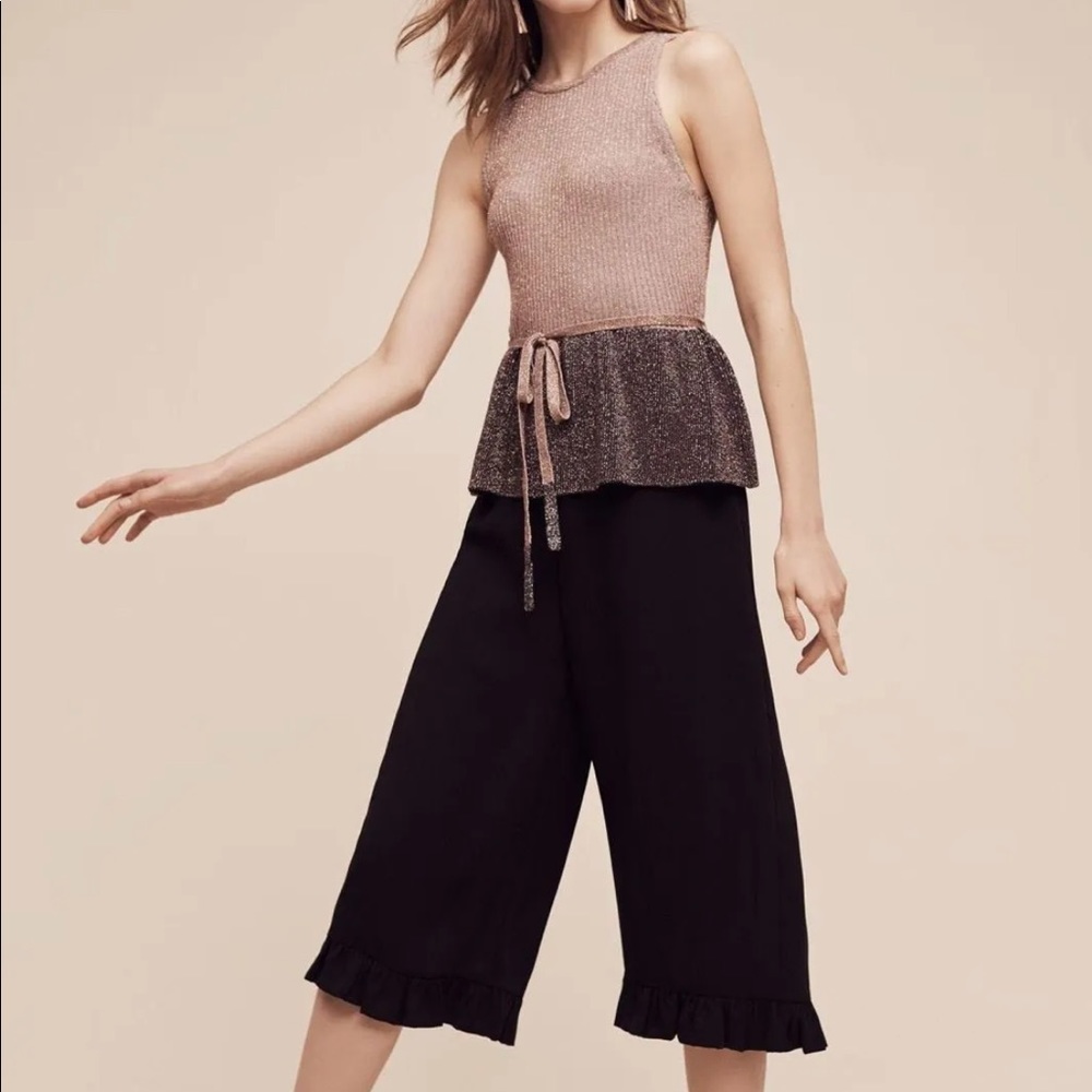 Anthropologie by Moth Women's Riella Sleeveless Pullover Sweater/Top Size L - Picture 2 of 4